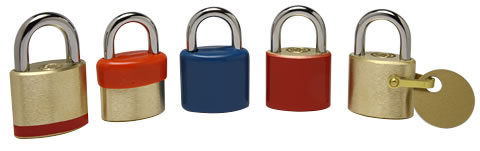 Color Coding Padlock Accesories