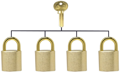 Details about   ELITE SECURITY Padlock 4PC Brass 1-1/2"  12 KEYS ALIKE 01884 