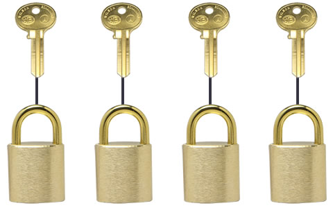 Padlock Accessories, Keying Options